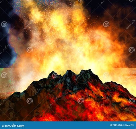 Volcanic eruption stock photo. Image of activity, force - 29255340