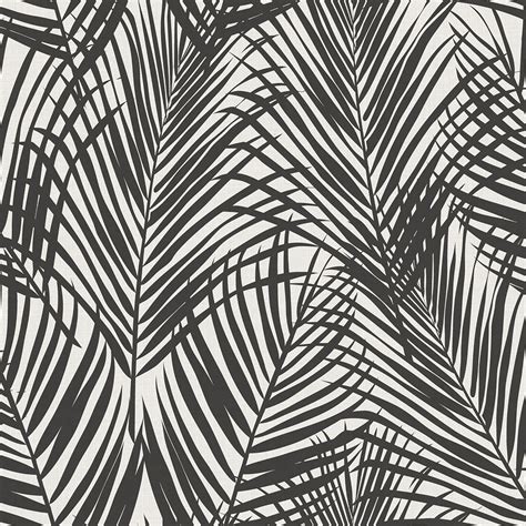 DD139008 - Fifi Black Palm Frond Wallpaper - by ESTA Home