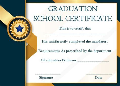 Ace Graduation Certificate Template Number Worksheet Preschool