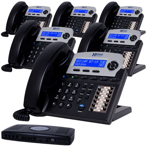 X16 Business Phone System w/ 6 Phones & 4 CO Line Ports - XBLUE