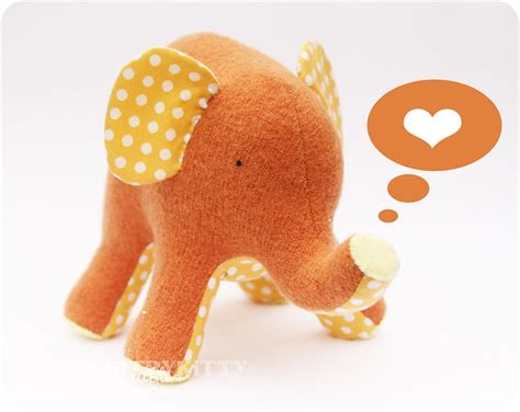 orange elephant | Handmade by me Design: tutorial free here … | Flickr