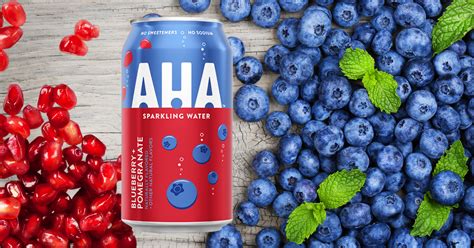 Aha Blueberry + Pomegranate Sparkling Water Review | Seltzer Nation