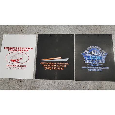 Custom Logo Mud Flaps | Rubber Mud Flaps | Briargate Supply