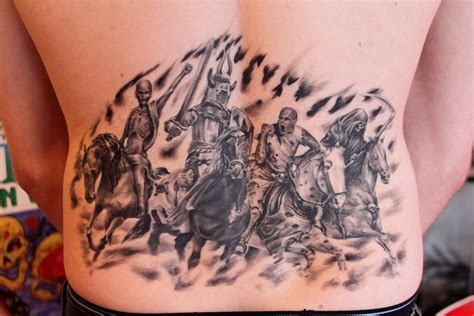 Four Horsemen of Apocalypse tattoo by Mirek vel Stotker | Tattoo nightmares, Tattoos, Apocalypse ...