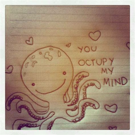 YOU OCUPY MY MIND | Cute doodles, Cute drawings, Drawings