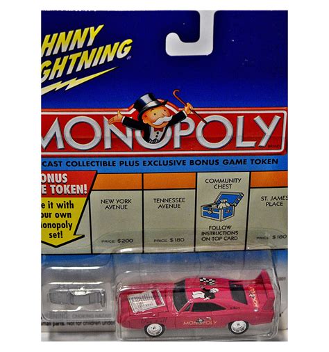 Johnny lightning Monopoly Plymouth Superbird and wing car Monopoly piece - Global Diecast Direct