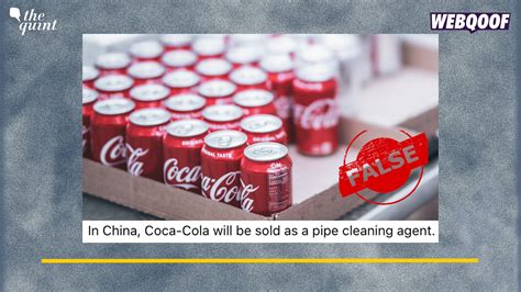 Fact-Check: Will China Sell Coca-Cola as a Sewage Cleaner? No, Viral ...