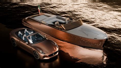 Maserati also races on water, with an electric speedboat