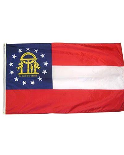 new Georgia State Flag printed nylon flag