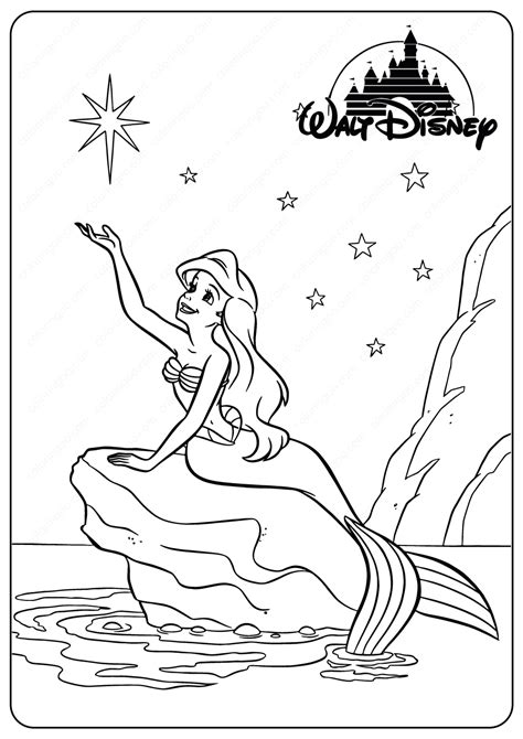 Pintar Colorear Disney Ariel Coloring Pages Mermaid Coloring | Images and Photos finder