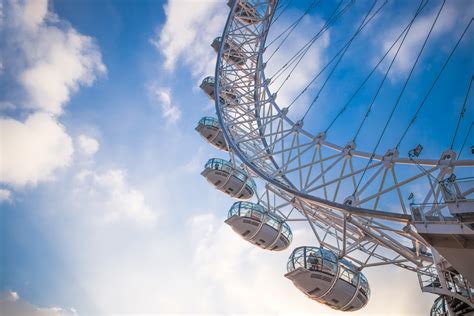 Free Images : ferris wheel, sky, blue, tourist attraction, cloud, fun ...