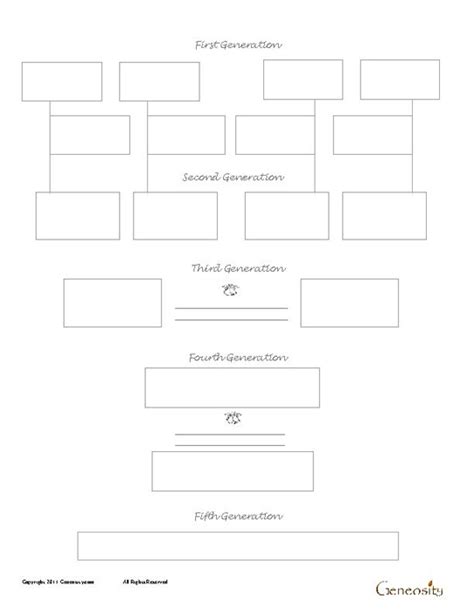 Fashion Hairstyles: blank family tree form