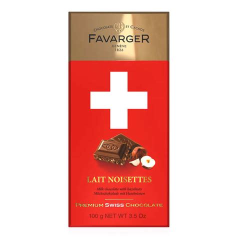 Swiss chocolate bar with milk and caramelized hazelnuts - Favarger