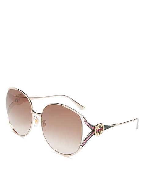 Gucci Round Sunglasses, 63mm | Bloomingdale's