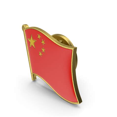 China National Flag Lapel Pin PNG Images & PSDs for Download | PixelSquid - S113206863