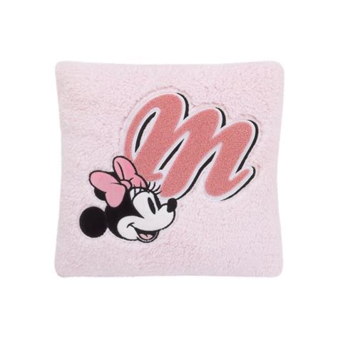 Disney Minnie Mouse Pink, Black, and White Plush Decor Sherpa Pillow - Walmart.com