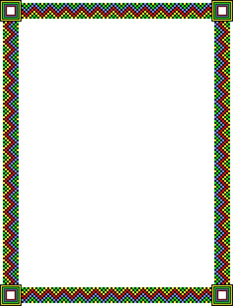 Zig zag border clip art