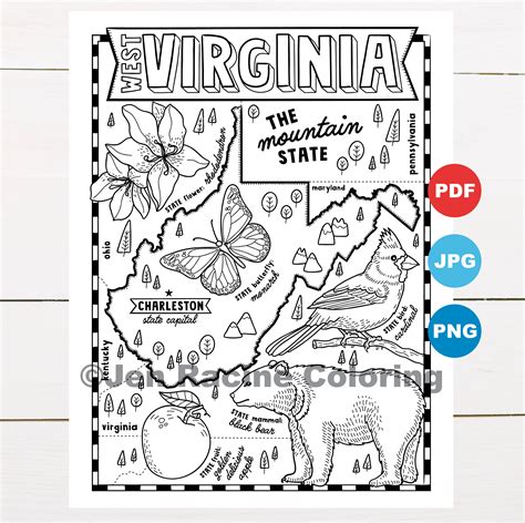 Coloring Pages Of Virginas State Symbols