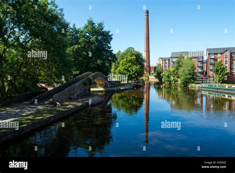 Portland Basin at the junction of the Ashton and Peak Forest canals. Ashton-under-Lyne, Tameside ...