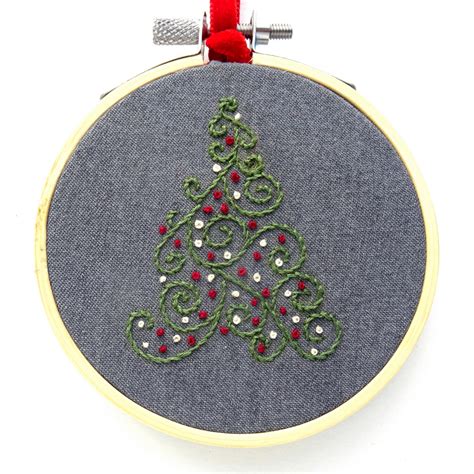 Holiday Ornament Set Hand Embroidery Pattern - Wandering Threads Embroidery