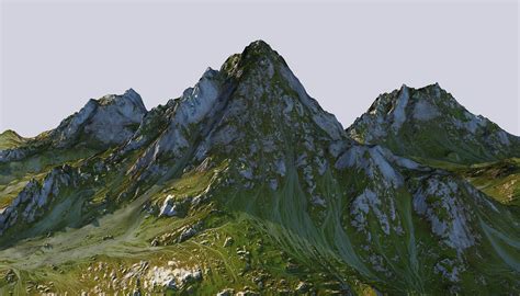 Mountain Hills Ice Mountain - 3D Model by ogmodels