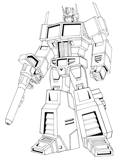 Optimus Prime coloring pages