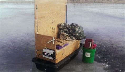 Ice-fishing sled's an off-season building project