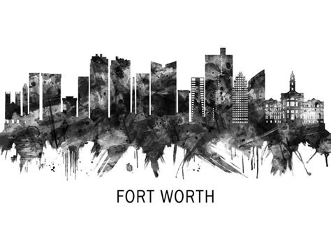 Stunning "Fort Worth Skyline" Artwork For Sale on Fine Art Prints