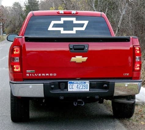 Chevy Bowtie Rear Window Decal Sticker | Custom Made In the USA | Fast Shipping