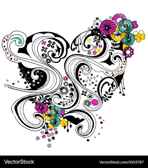 Hearts Scroll Clip Art