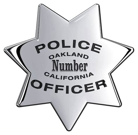 Oakland California Police Department Badge all Metal Sign with your ...