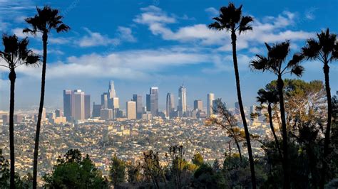 Download Los Angeles Morning Skyline Wallpaper | Wallpapers.com