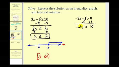 Solving Two-Step Linear Inequalities in One Variable - YouTube