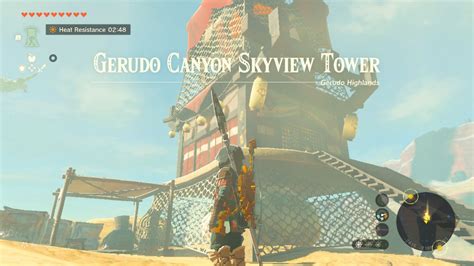 Gerudo Canyon Skyview Tower - The Legend of Zelda: Tears of the Kingdom Guide