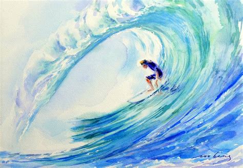 Perfect Surf Painting by Soo Beng Lim | Saatchi Art