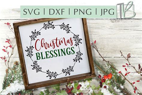 Christmas Blessings SVG, Christmas SVG - So Fontsy