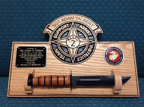 Military Carved Plaque: Marine Corps Army Navy Air Force wood sign personalized knife plaque ...