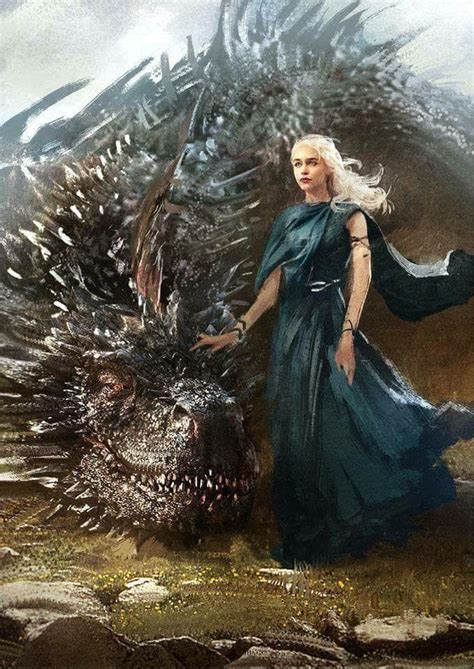 # DAENERYS & DROGON | Targaryen art, Daenerys targaryen art, Mother of ...