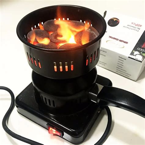 Electric Hookah Charcoal Burner Starter Shisha Coal Charcoal Lighter Tea Coffee Heater Electric ...