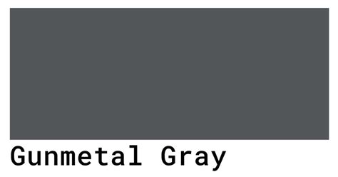 Gunmetal Gray Color Codes - The Hex, RGB and CMYK Values That You Need