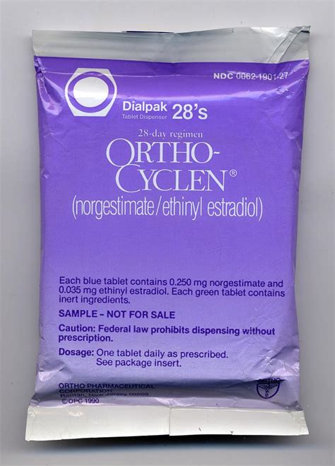 Ortho-Cyclen (Generic Estrogen and Progestin (Oral Contraceptives ...