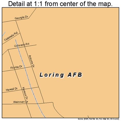 Loring AFB Maine Street Map 2341260