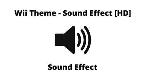 Wii Theme - Sound Effect Free [HD] - YouTube