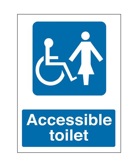 Female Accessible Toilet Sign | Adva