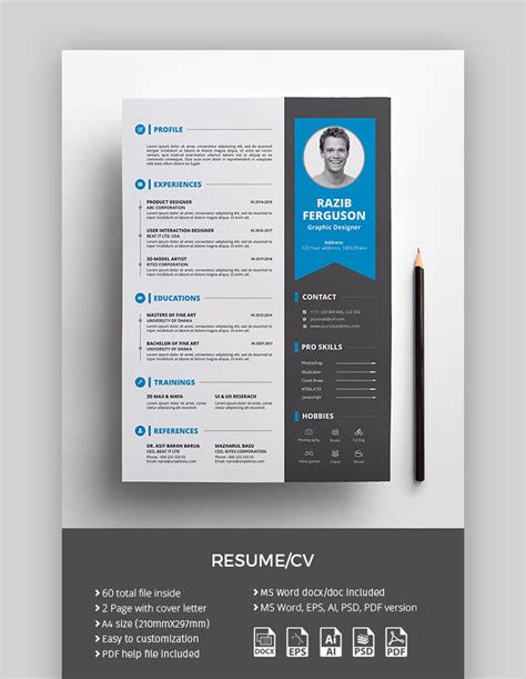 25 Awesome Resume CV Templates (With Beautiful Layout Designs 2020)