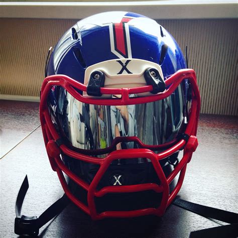 SHOC Smoke Chrome Visor on a Xenith Epic with a Prowl Facemask www ...