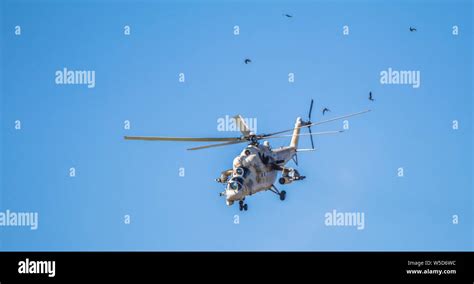 Mi-35 Attack helicopter with transport capabilities Stock Photo - Alamy