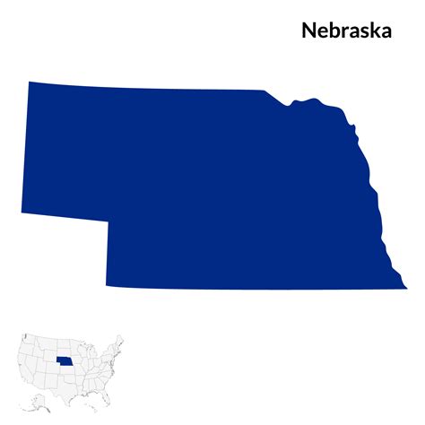 Map of Nebraska. Nebraska map. USA map 32160025 PNG