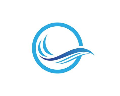 Icône et symbole de la vague de l'eau Logo Template vecteur 579276 Art vectoriel chez Vecteezy