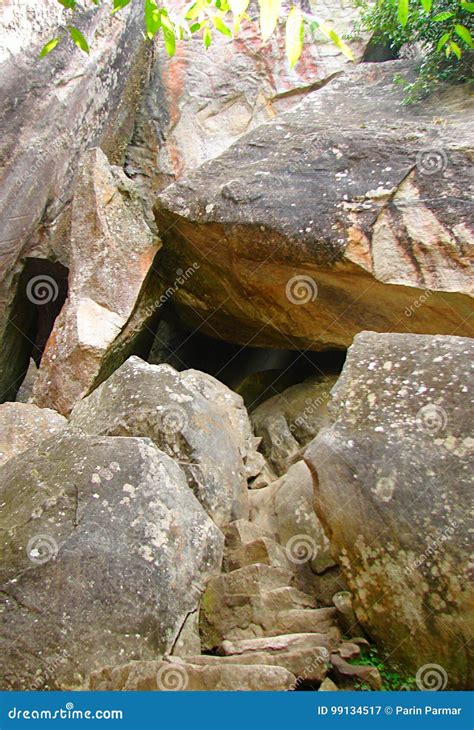 A Natural Rock Cave with Steps - Edakkal Caves in Wayanad, Kerala ...